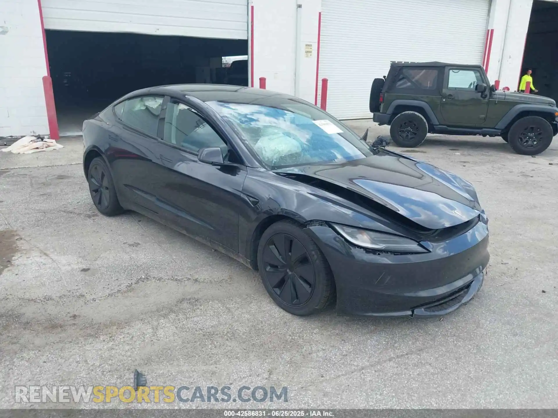 1 Photograph of a damaged car 5YJ3E1EA4RF722849 TESLA MODEL 3 2024