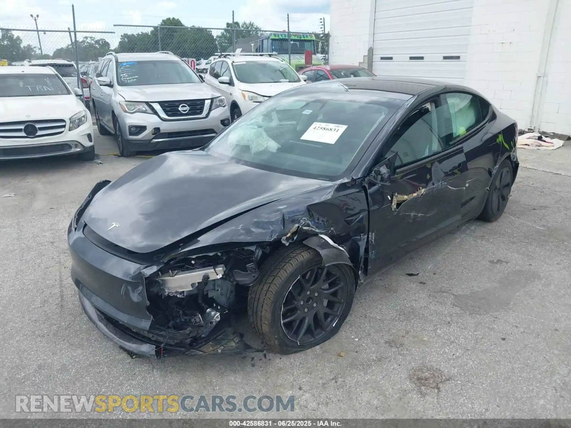 2 Photograph of a damaged car 5YJ3E1EA4RF722849 TESLA MODEL 3 2024