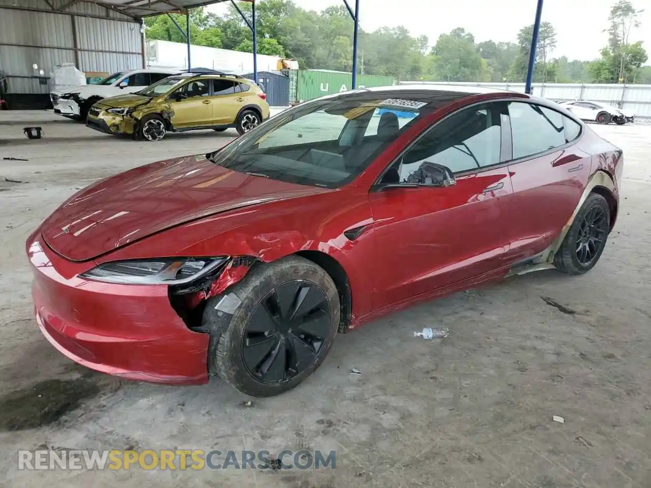 1 Фотография поврежденного автомобиля 5YJ3E1EA4RF733012 TESLA MODEL 3 2024