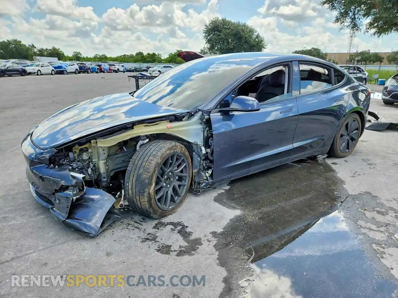 1 Photograph of a damaged car 5YJ3E1EA4RF740963 TESLA MODEL 3 2024