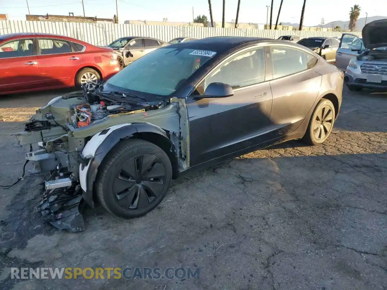 1 Photograph of a damaged car 5YJ3E1EA4RF741904 TESLA MODEL 3 2024