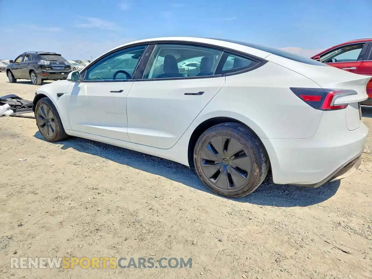 2 Photograph of a damaged car 5YJ3E1EA4RF747850 TESLA MODEL 3 2024