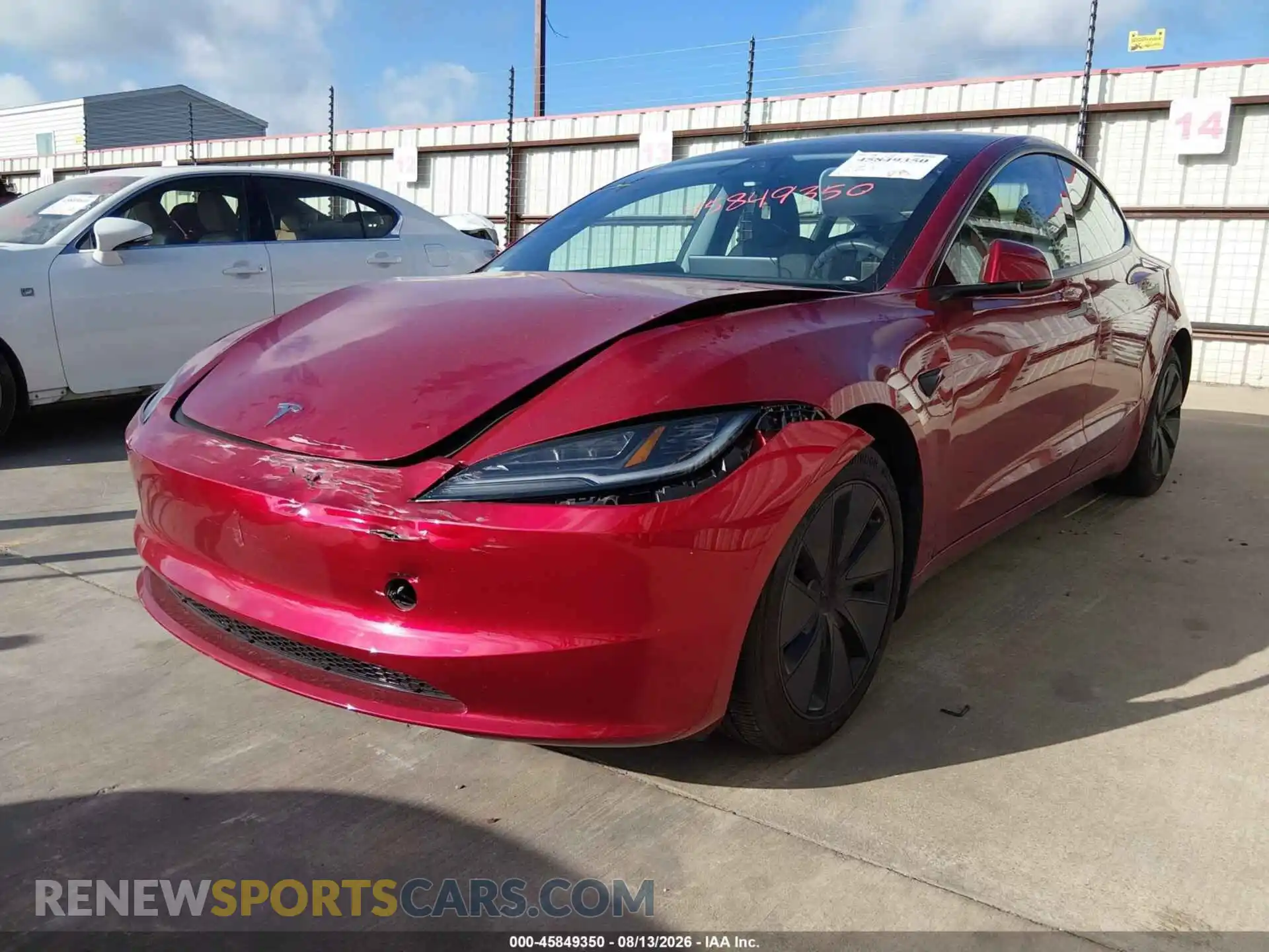 2 Photograph of a damaged car 5YJ3E1EA4RF755155 TESLA MODEL 3 2024