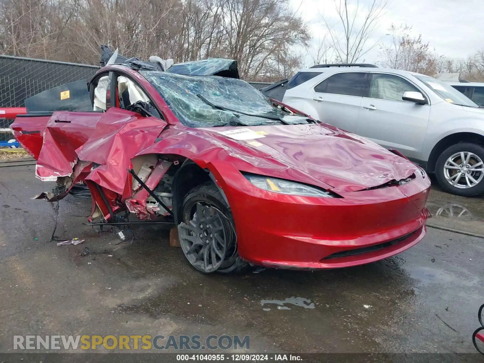 1 Photograph of a damaged car 5YJ3E1EA4RF801552 TESLA MODEL 3 2024