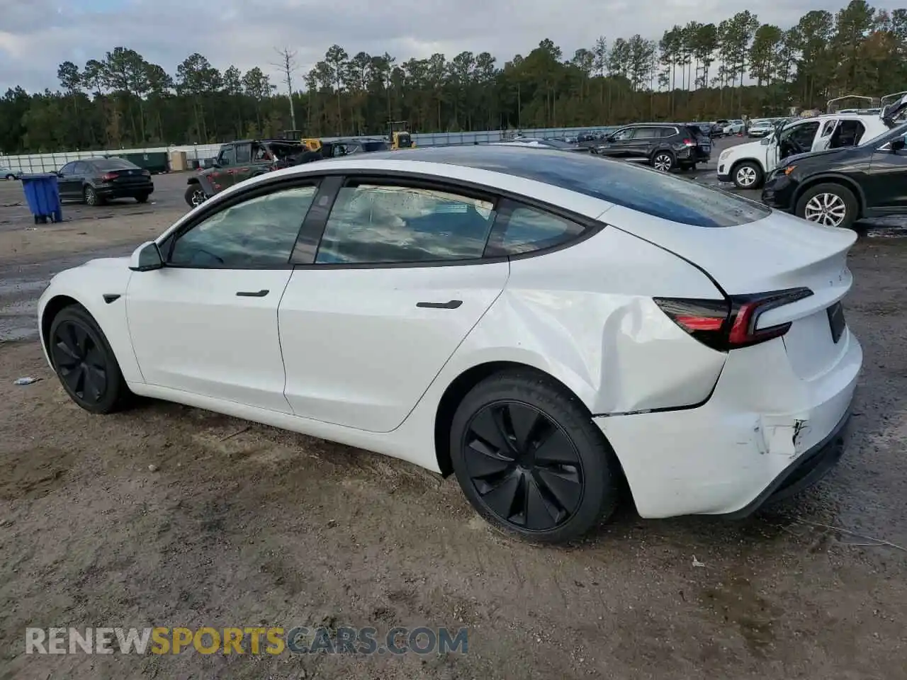 2 Photograph of a damaged car 5YJ3E1EA4RF825415 TESLA MODEL 3 2024