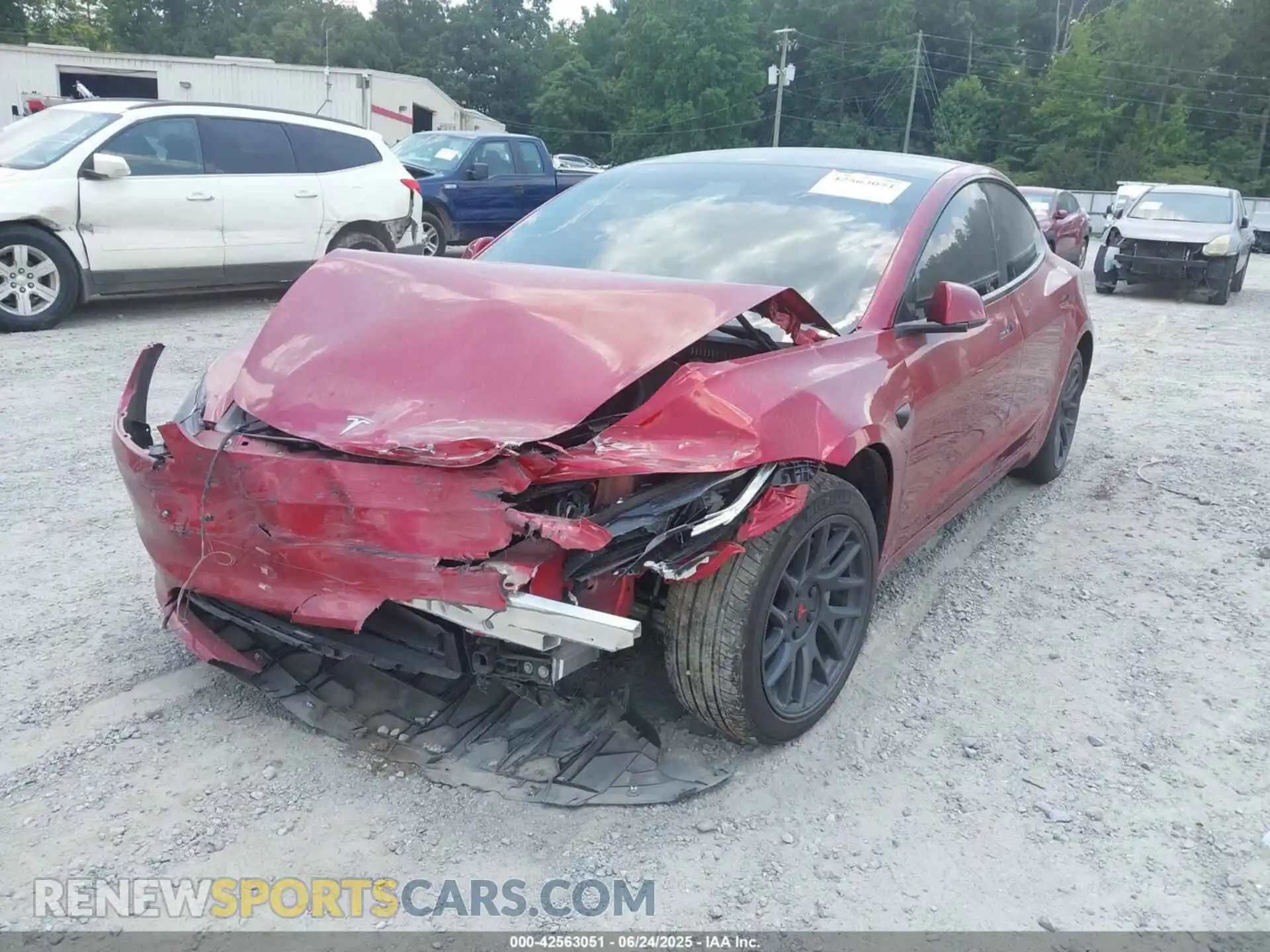 2 Photograph of a damaged car 5YJ3E1EA4RF844496 TESLA MODEL 3 2024