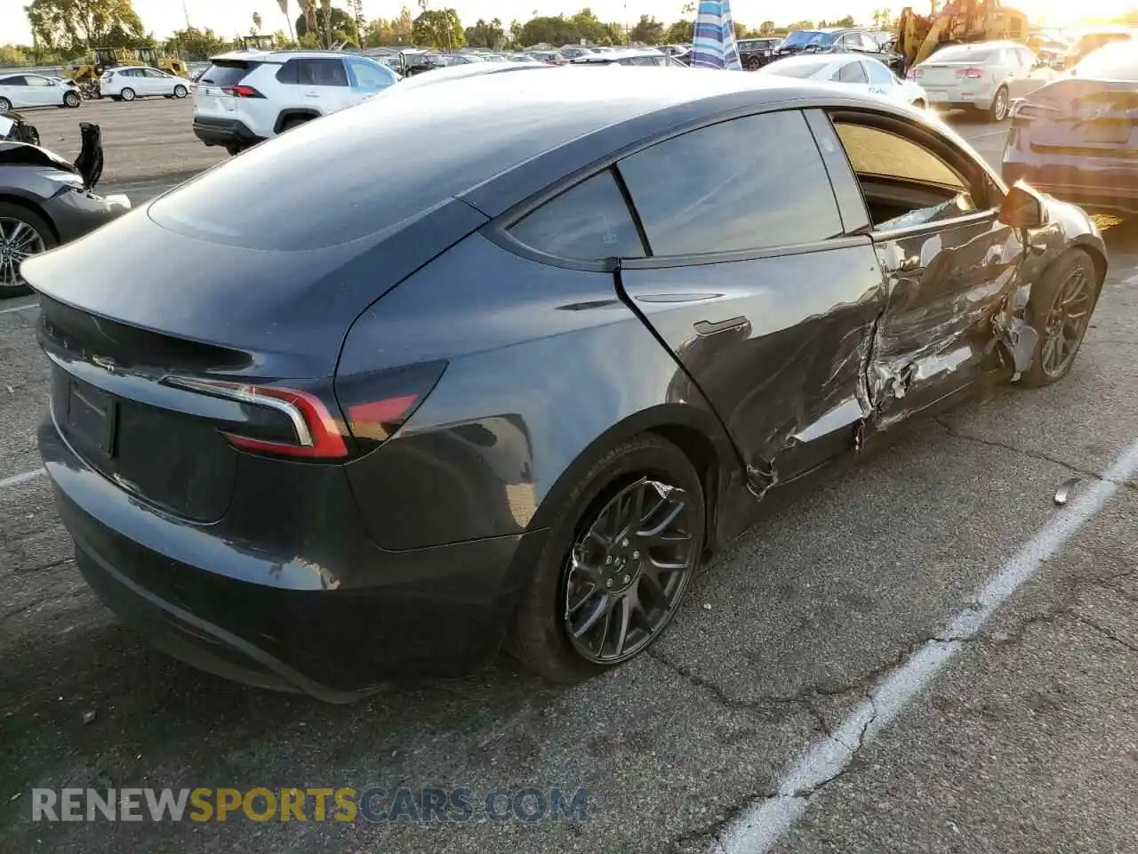 3 Photograph of a damaged car 5YJ3E1EA4RF855661 TESLA MODEL 3 2024