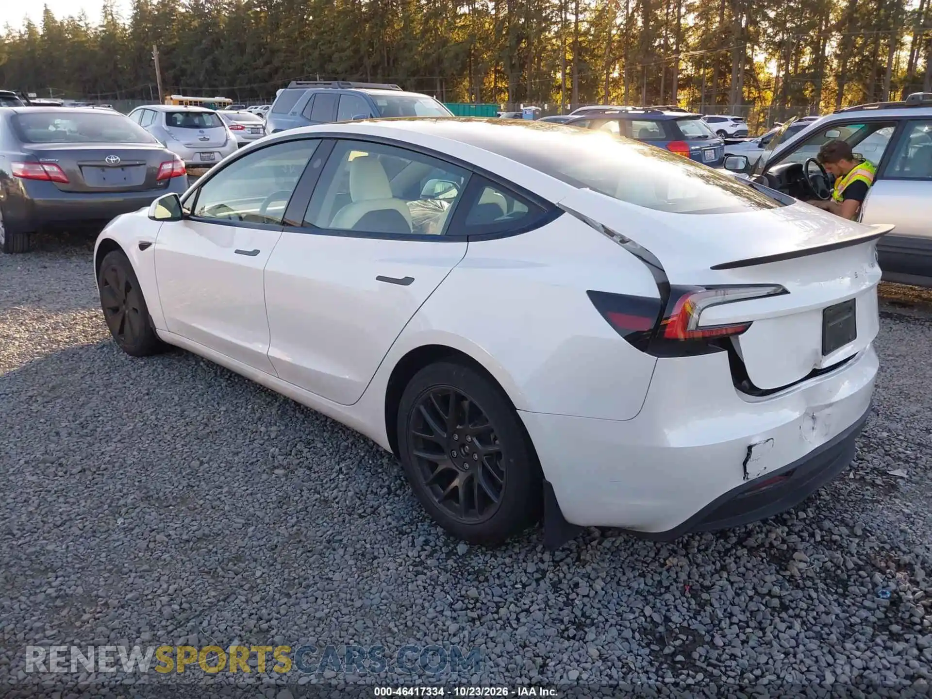 3 fotografías del automóvil dañado 5YJ3E1EA4RF869317 TESLA MODEL 3 2024
