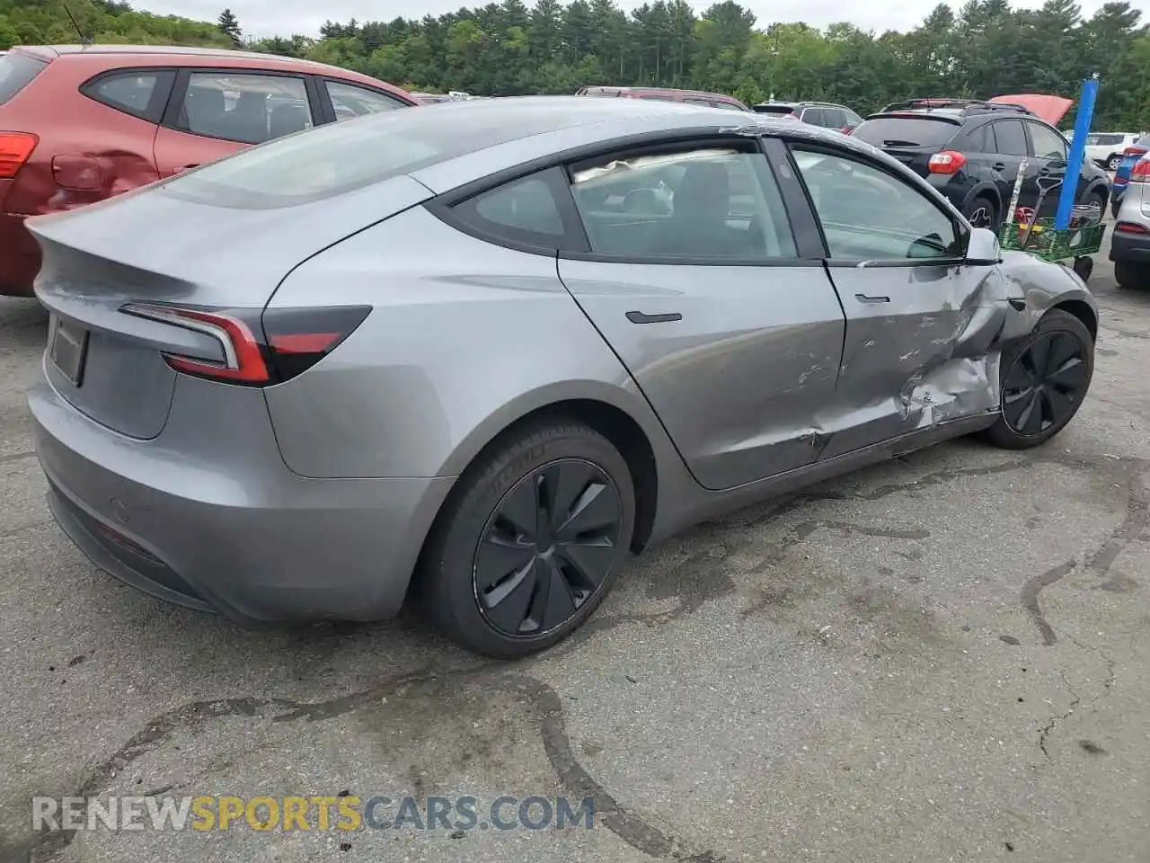 3 Photograph of a damaged car 5YJ3E1EA4RF873268 TESLA MODEL 3 2024