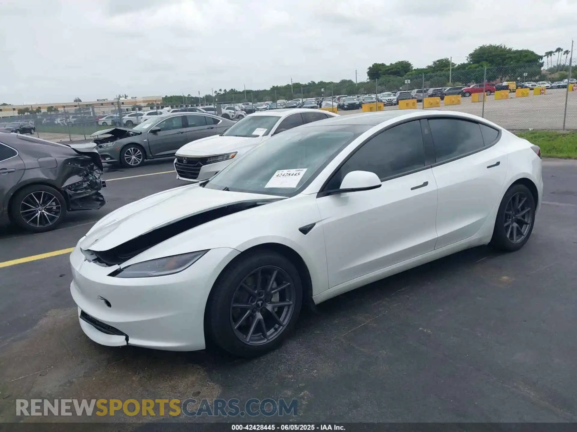2 Photograph of a damaged car 5YJ3E1EA5RF725209 TESLA MODEL 3 2024
