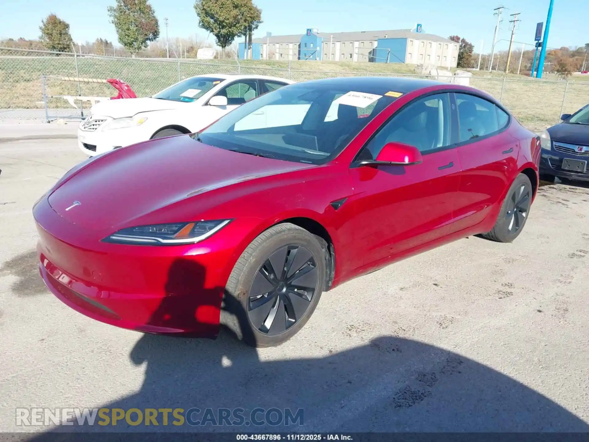 2 Photograph of a damaged car 5YJ3E1EA5RF732774 TESLA MODEL 3 2024