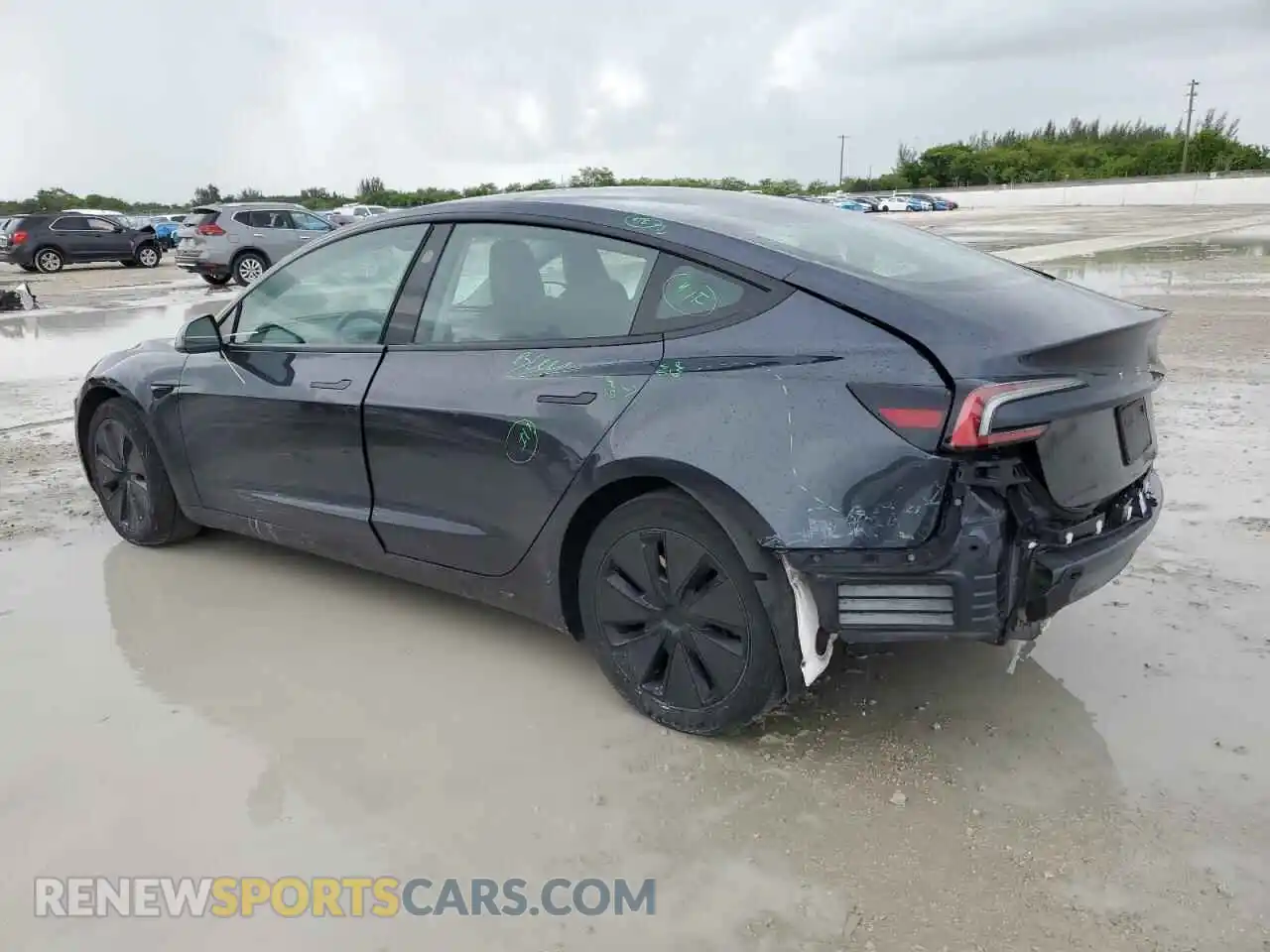 2 Photograph of a damaged car 5YJ3E1EA5RF742544 TESLA MODEL 3 2024