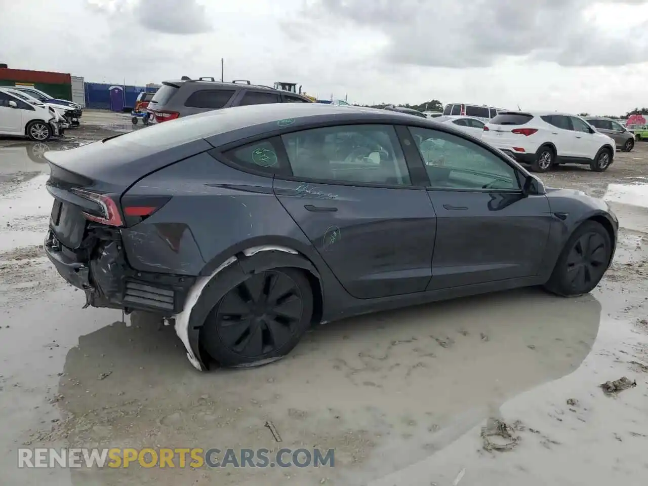 3 Photograph of a damaged car 5YJ3E1EA5RF742544 TESLA MODEL 3 2024
