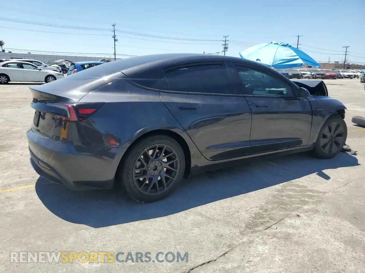 3 Photograph of a damaged car 5YJ3E1EA5RF744407 TESLA MODEL 3 2024
