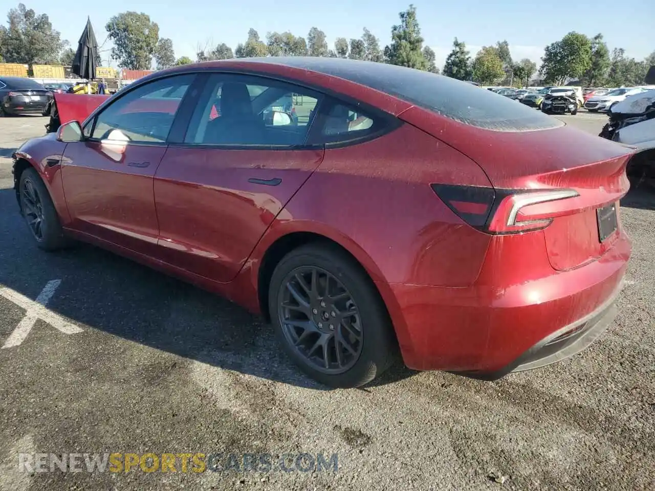 2 Photograph of a damaged car 5YJ3E1EA5RF784955 TESLA MODEL 3 2024