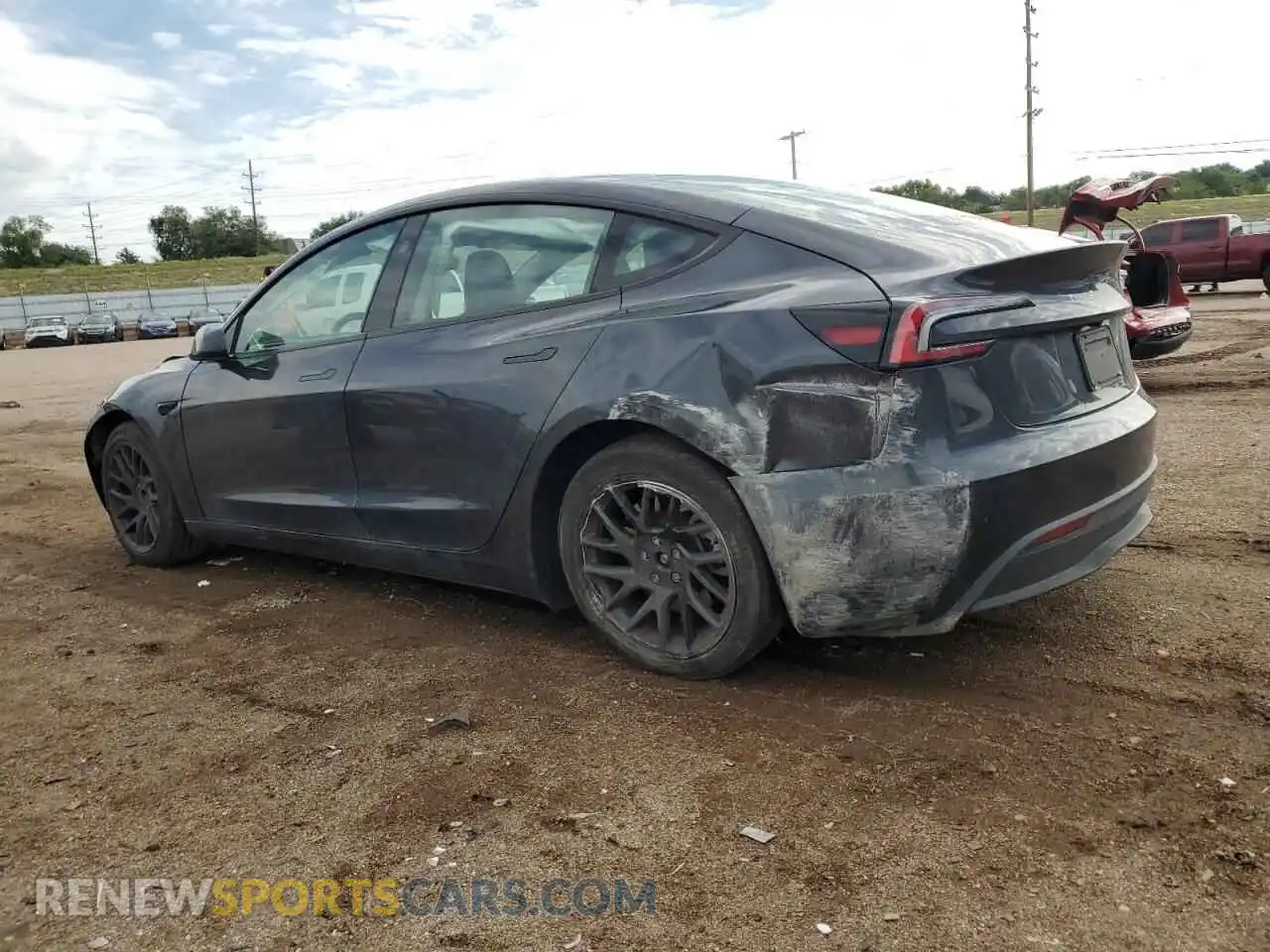 2 Photograph of a damaged car 5YJ3E1EA5RF786964 TESLA MODEL 3 2024