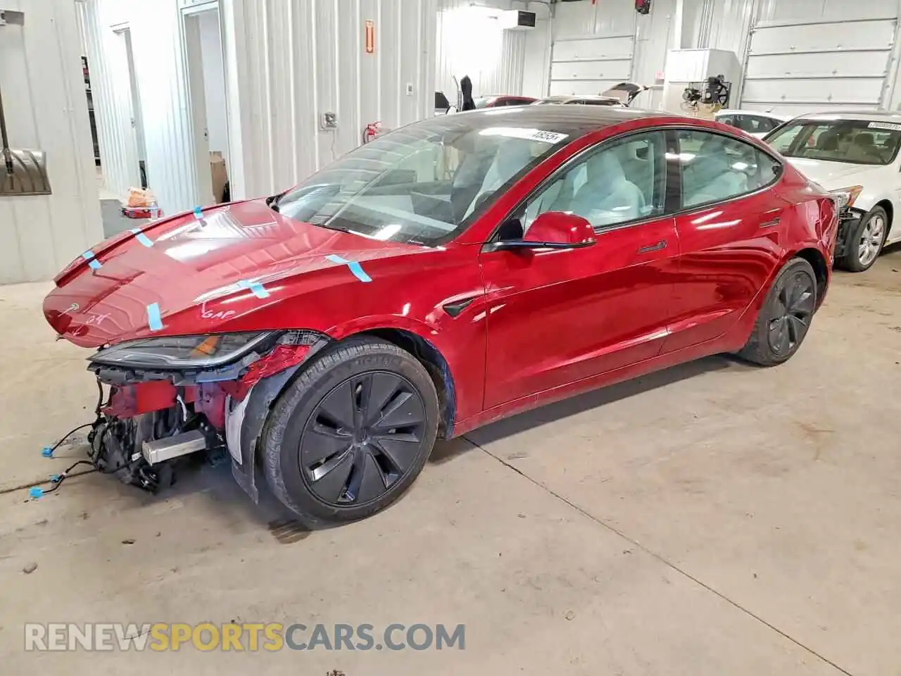 1 Photograph of a damaged car 5YJ3E1EA5RF801866 TESLA MODEL 3 2024