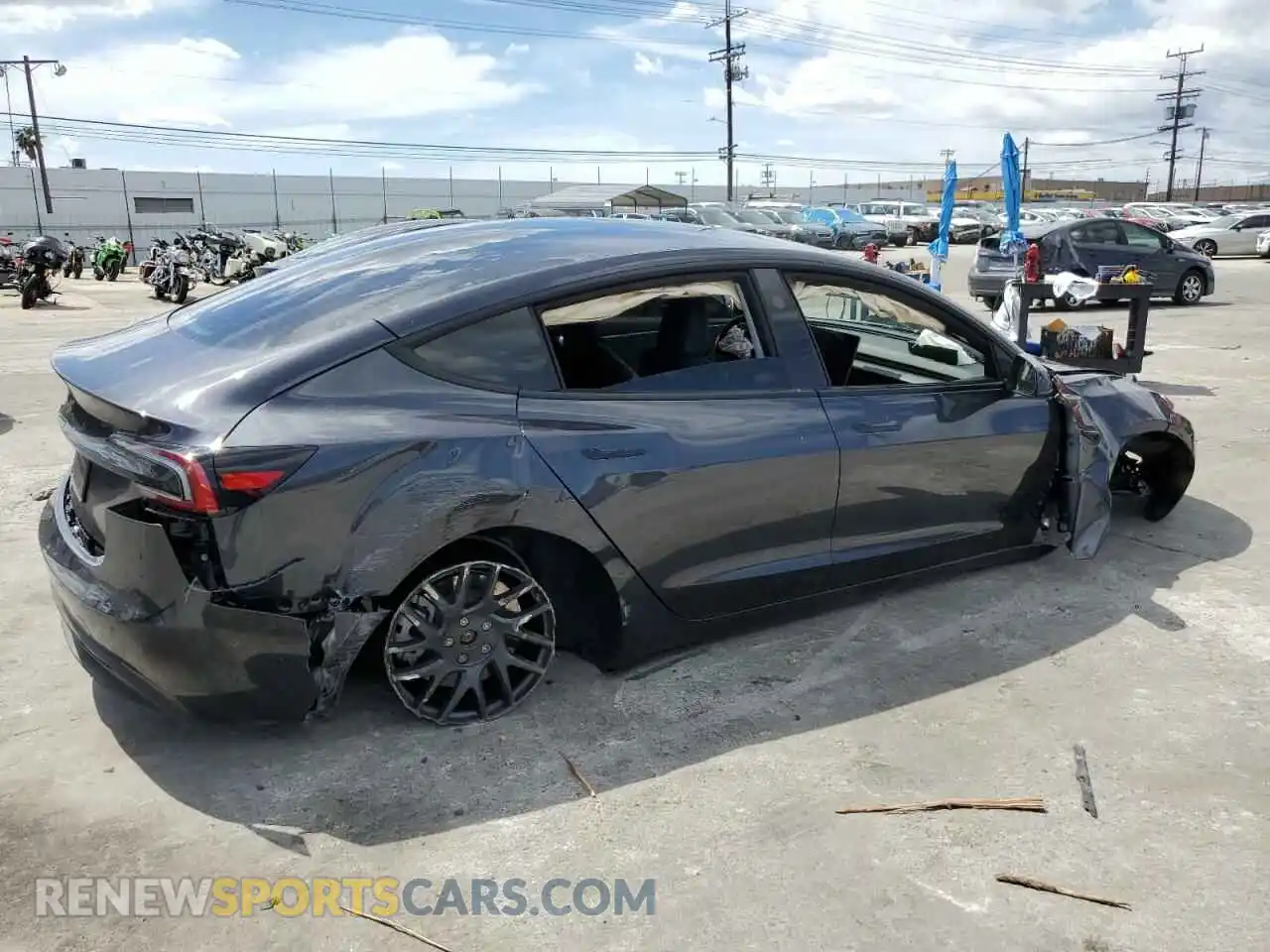 3 Photograph of a damaged car 5YJ3E1EA5RF844488 TESLA MODEL 3 2024