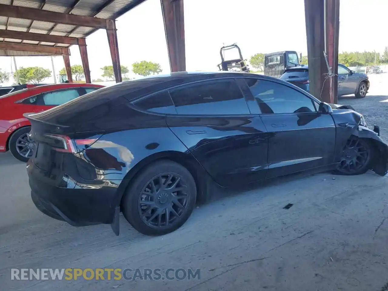3 Photograph of a damaged car 5YJ3E1EA5RF858875 TESLA MODEL 3 2024