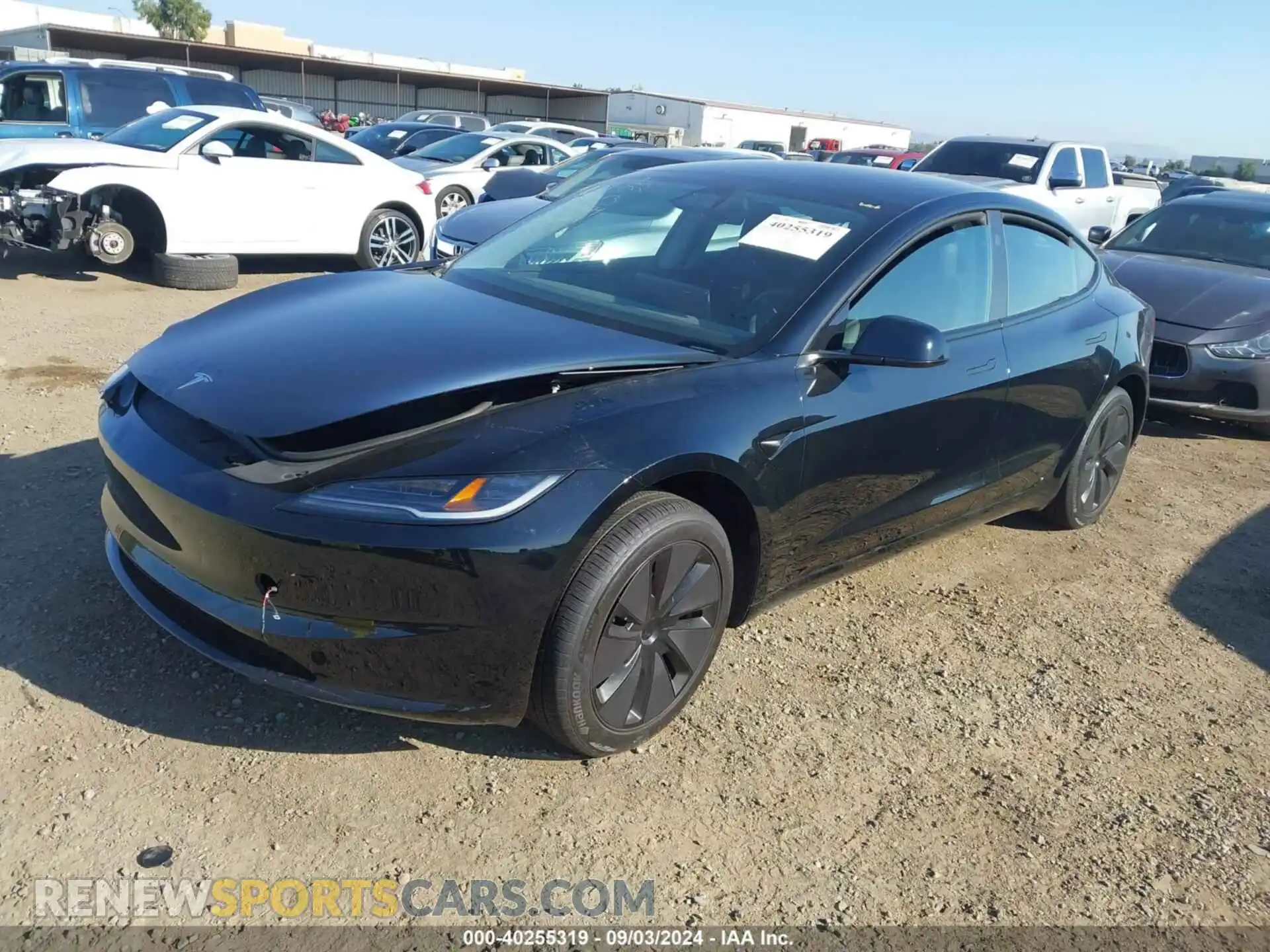 2 Photograph of a damaged car 5YJ3E1EA6RF739913 TESLA MODEL 3 2024