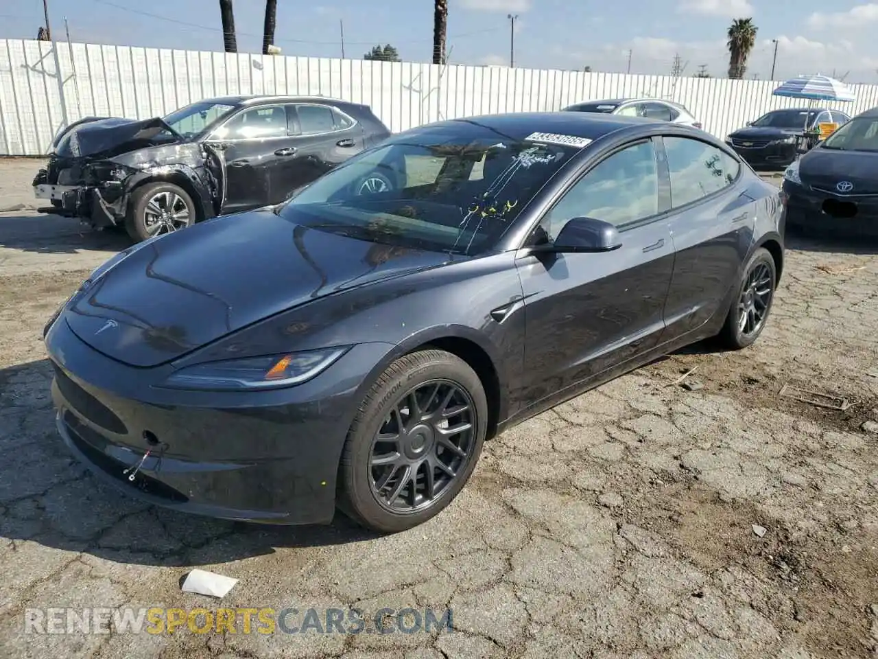 1 Photograph of a damaged car 5YJ3E1EA6RF744142 TESLA MODEL 3 2024