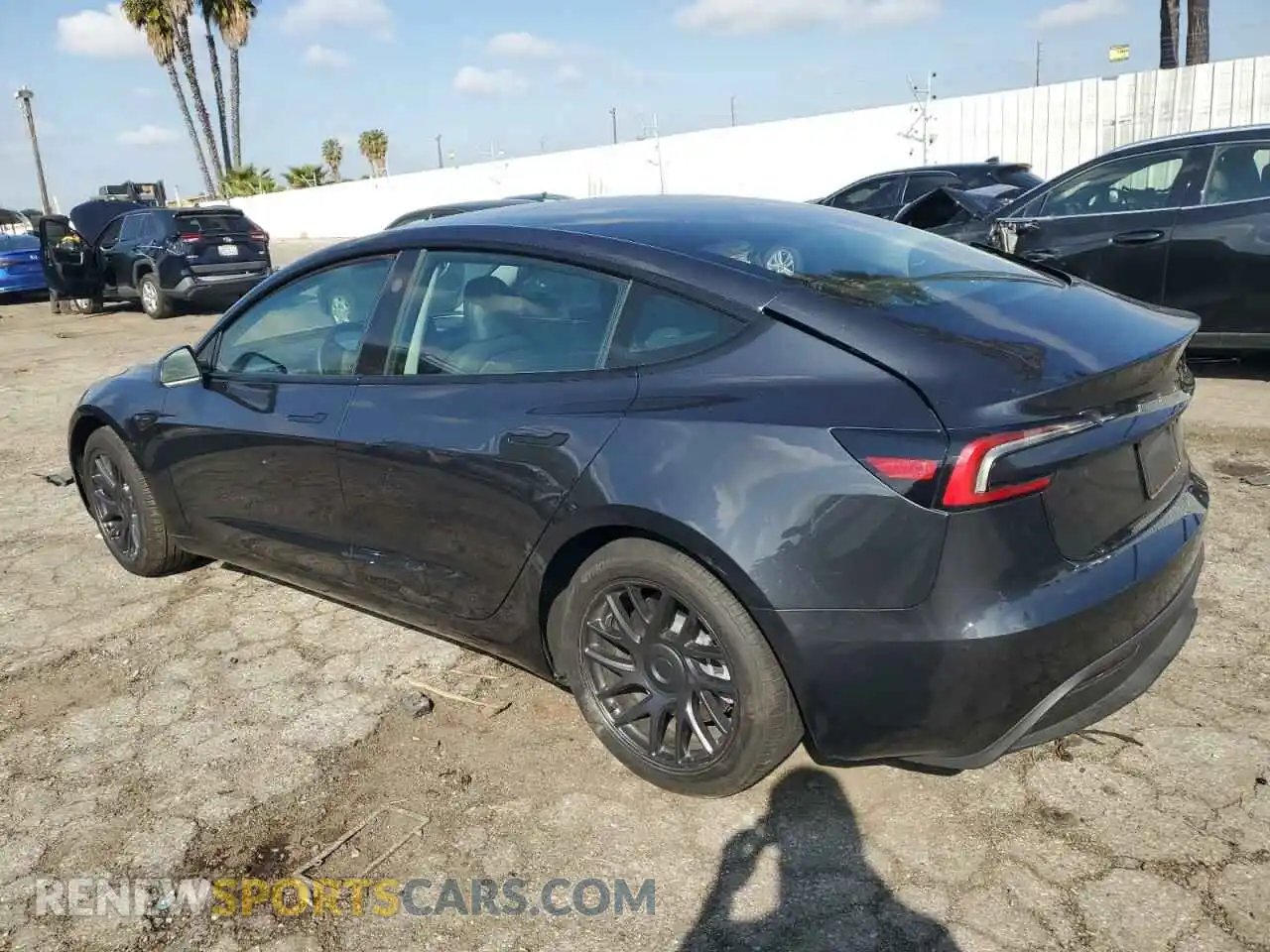 2 Photograph of a damaged car 5YJ3E1EA6RF744142 TESLA MODEL 3 2024