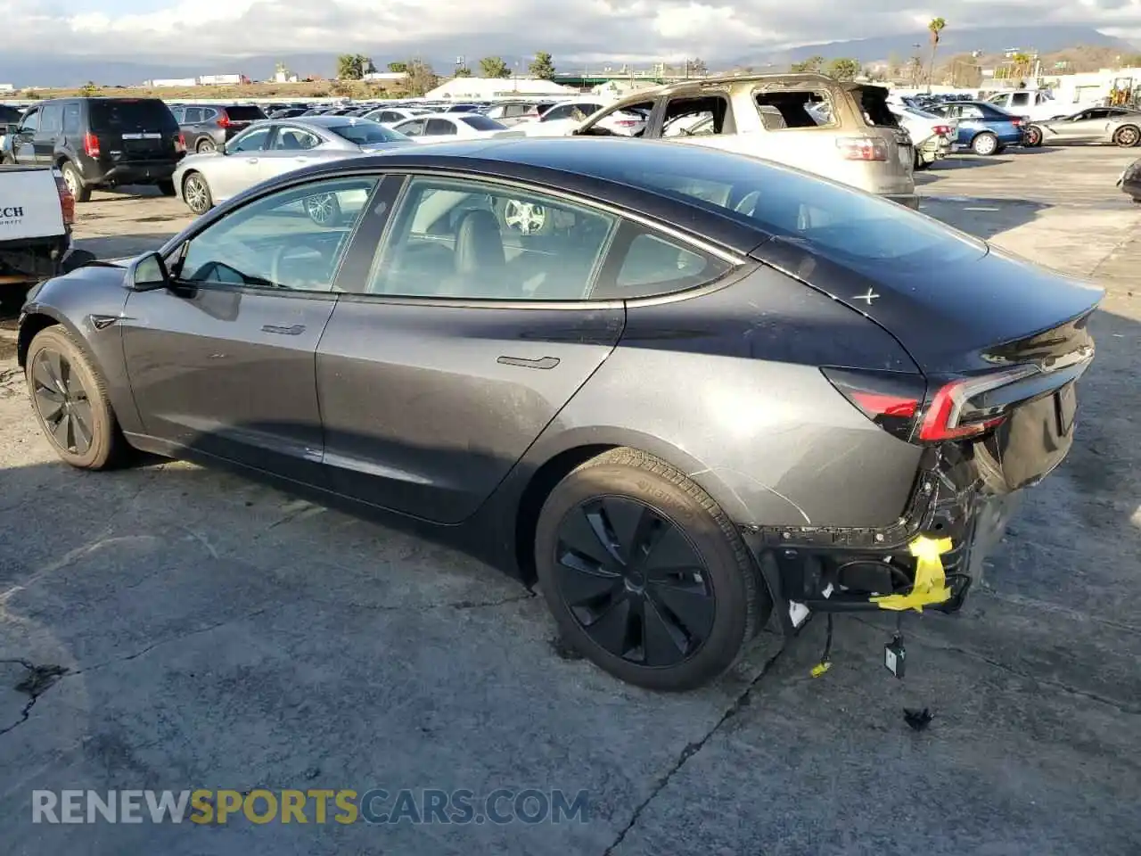 2 Photograph of a damaged car 5YJ3E1EA6RF747249 TESLA MODEL 3 2024