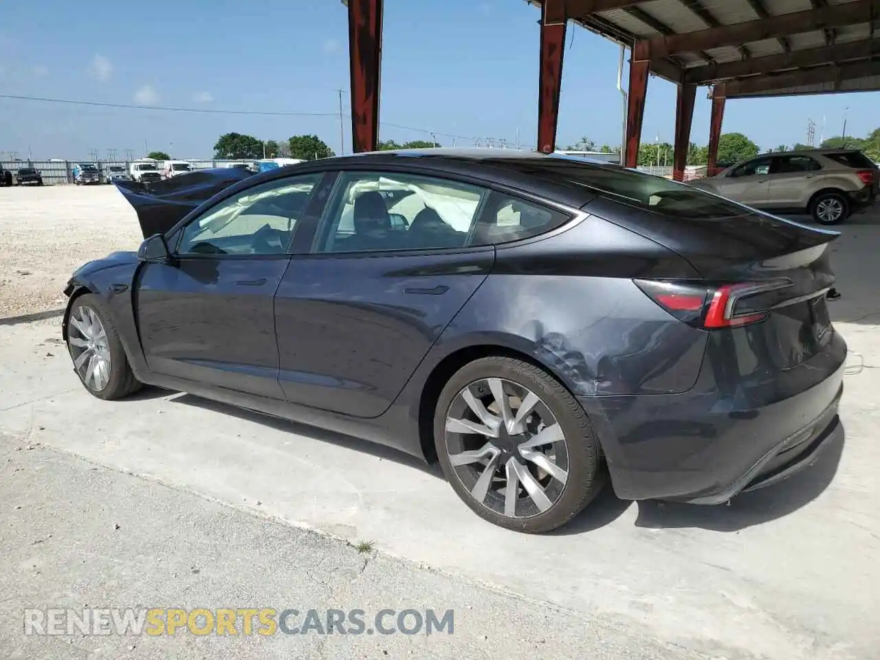 2 Photograph of a damaged car 5YJ3E1EA6RF752340 TESLA MODEL 3 2024