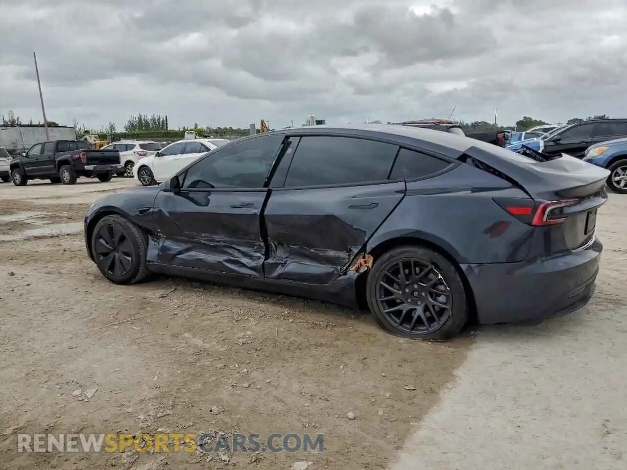 2 Photograph of a damaged car 5YJ3E1EA6RF755416 TESLA MODEL 3 2024