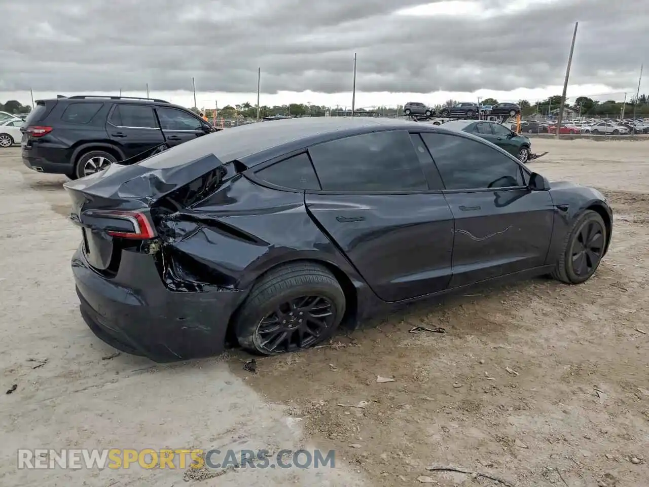3 Photograph of a damaged car 5YJ3E1EA6RF755416 TESLA MODEL 3 2024