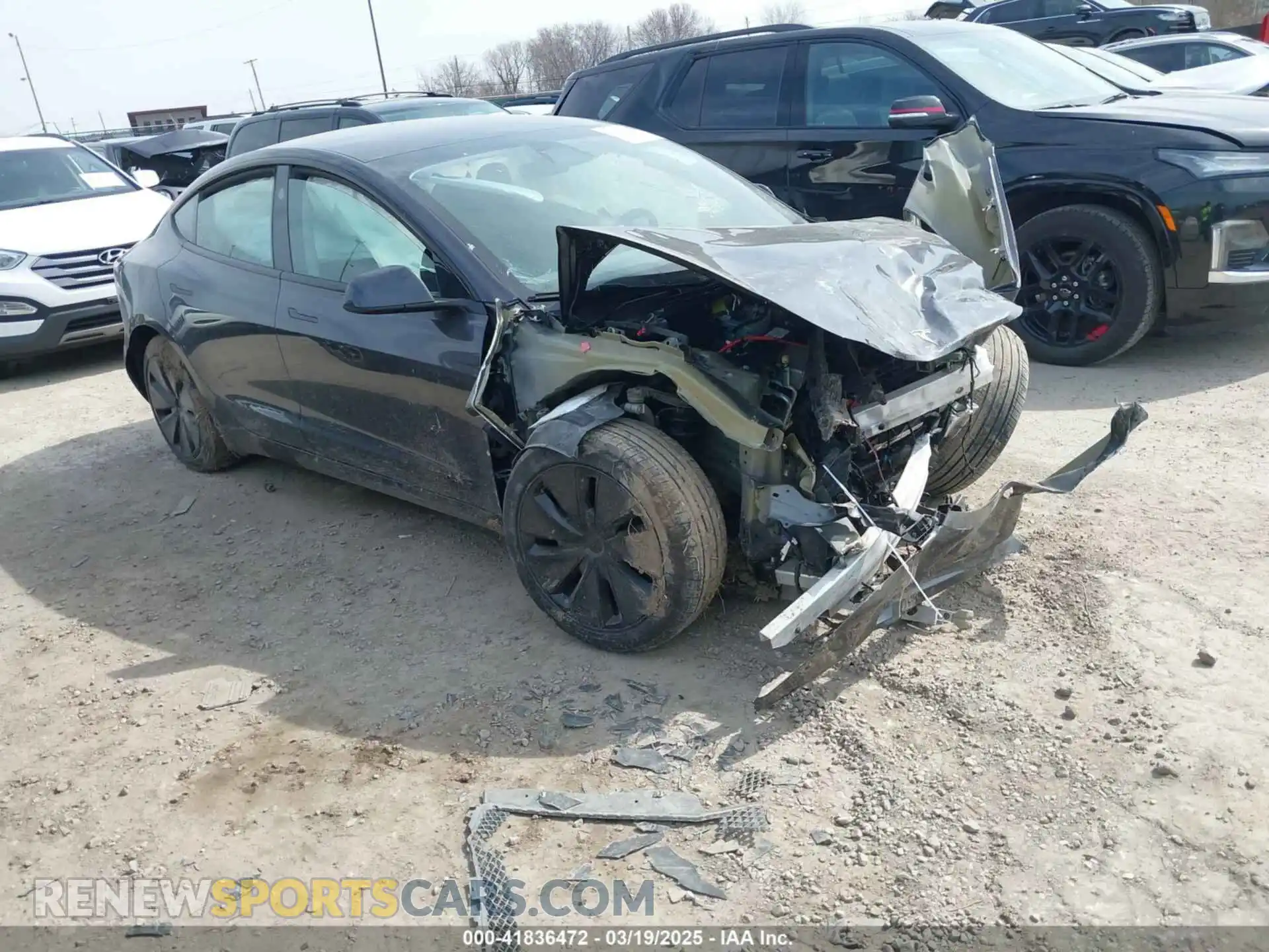 1 Photograph of a damaged car 5YJ3E1EA6RF773141 TESLA MODEL 3 2024