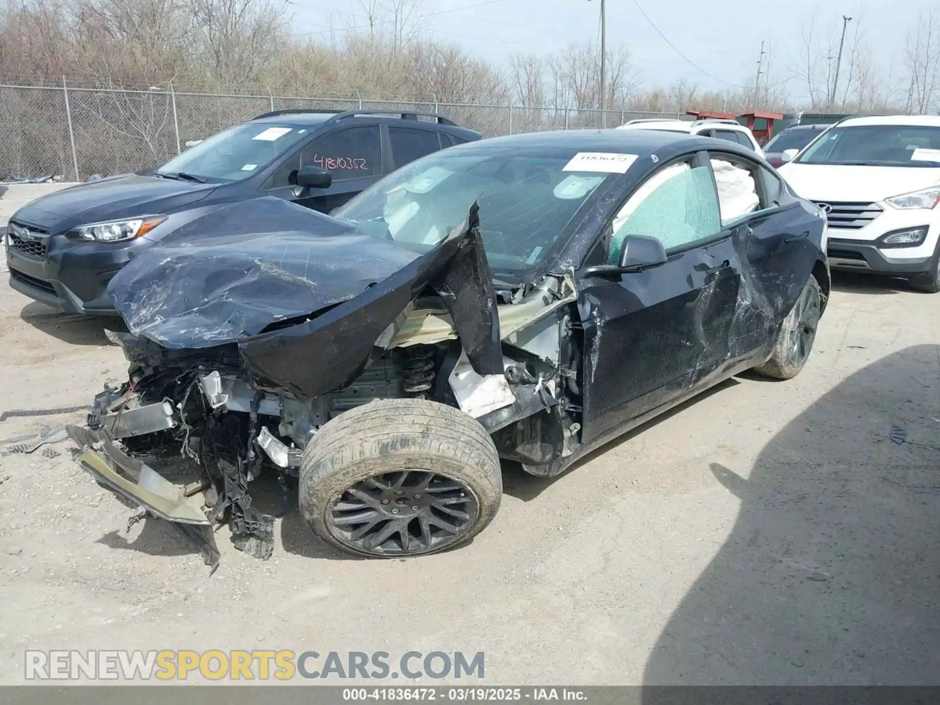 2 Photograph of a damaged car 5YJ3E1EA6RF773141 TESLA MODEL 3 2024