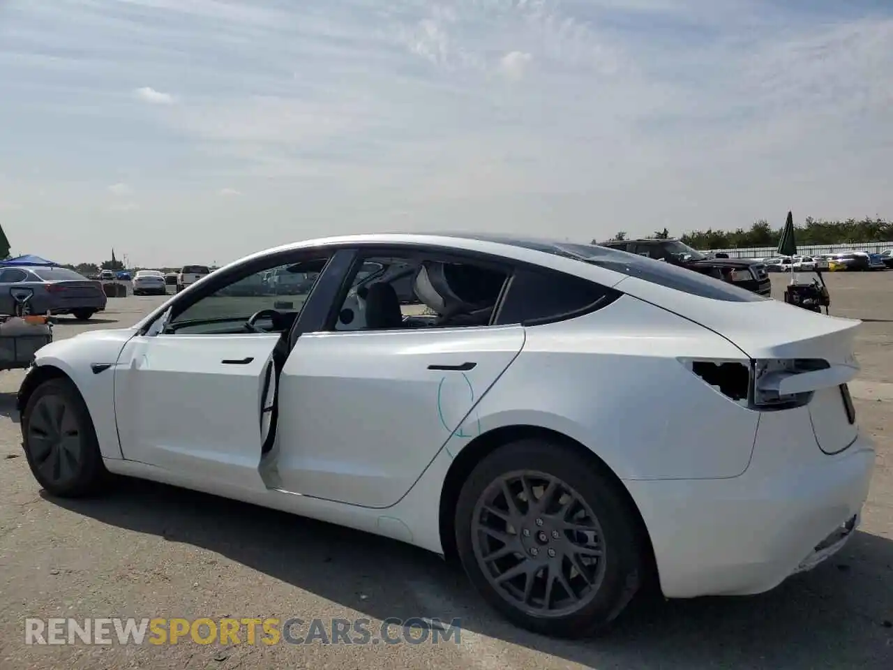 2 Photograph of a damaged car 5YJ3E1EA6RF855709 TESLA MODEL 3 2024