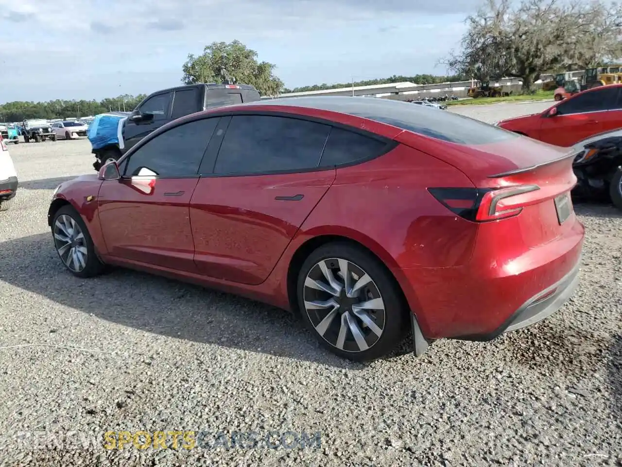 2 Photograph of a damaged car 5YJ3E1EA6RF871022 TESLA MODEL 3 2024