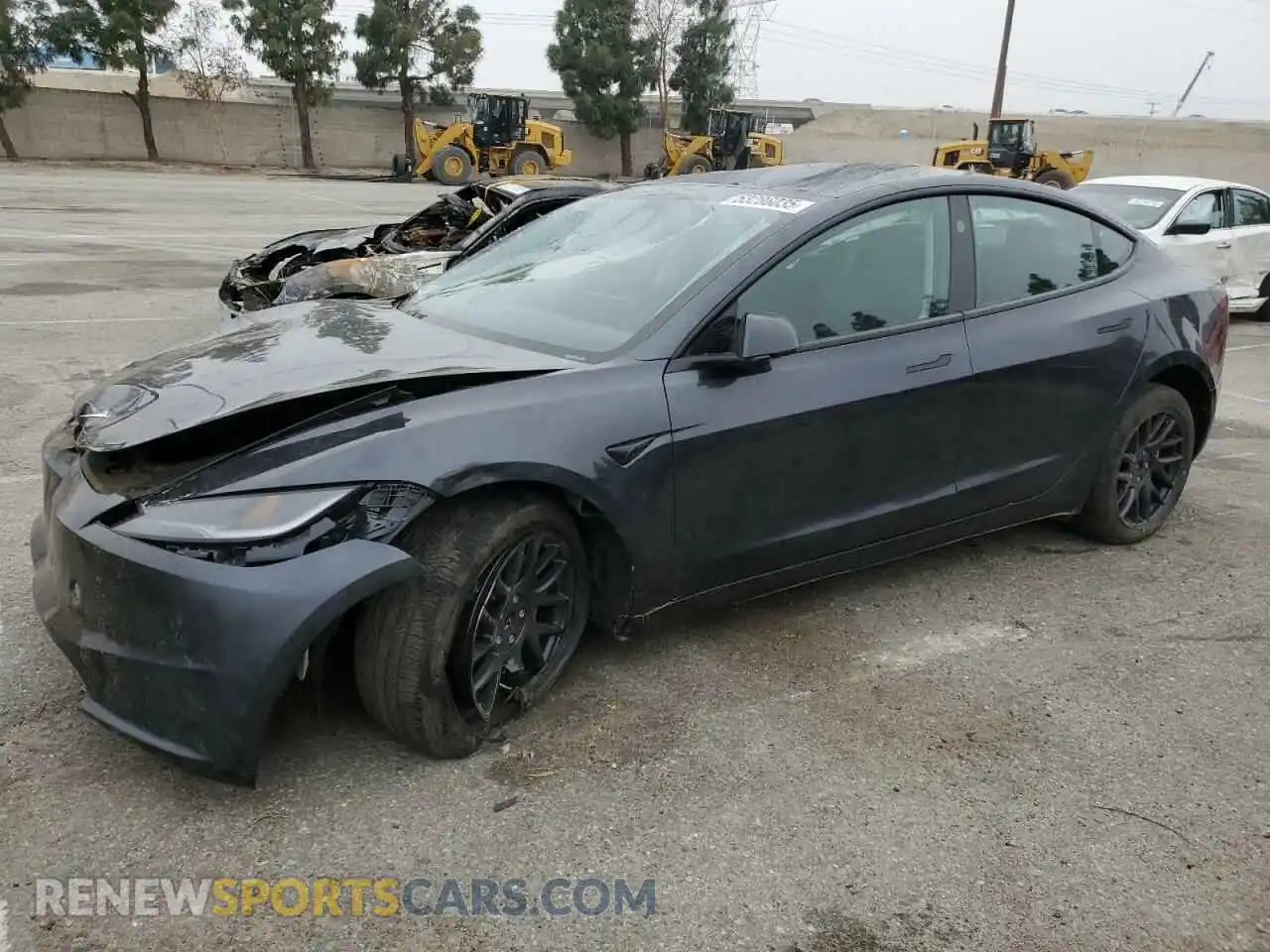 1 Photograph of a damaged car 5YJ3E1EA7RF735160 TESLA MODEL 3 2024