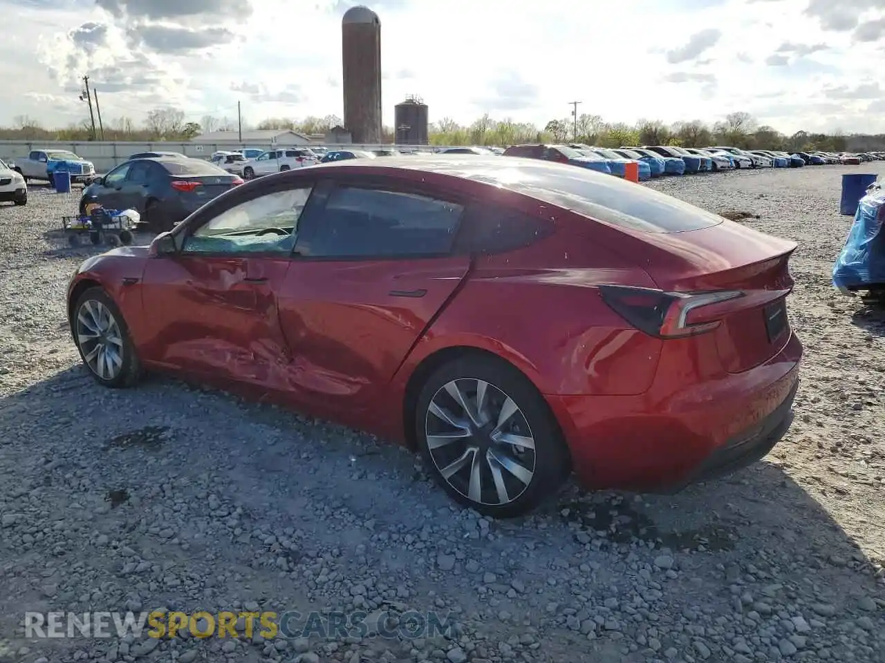 2 fotografías del automóvil dañado 5YJ3E1EA7RF737555 TESLA MODEL 3 2024