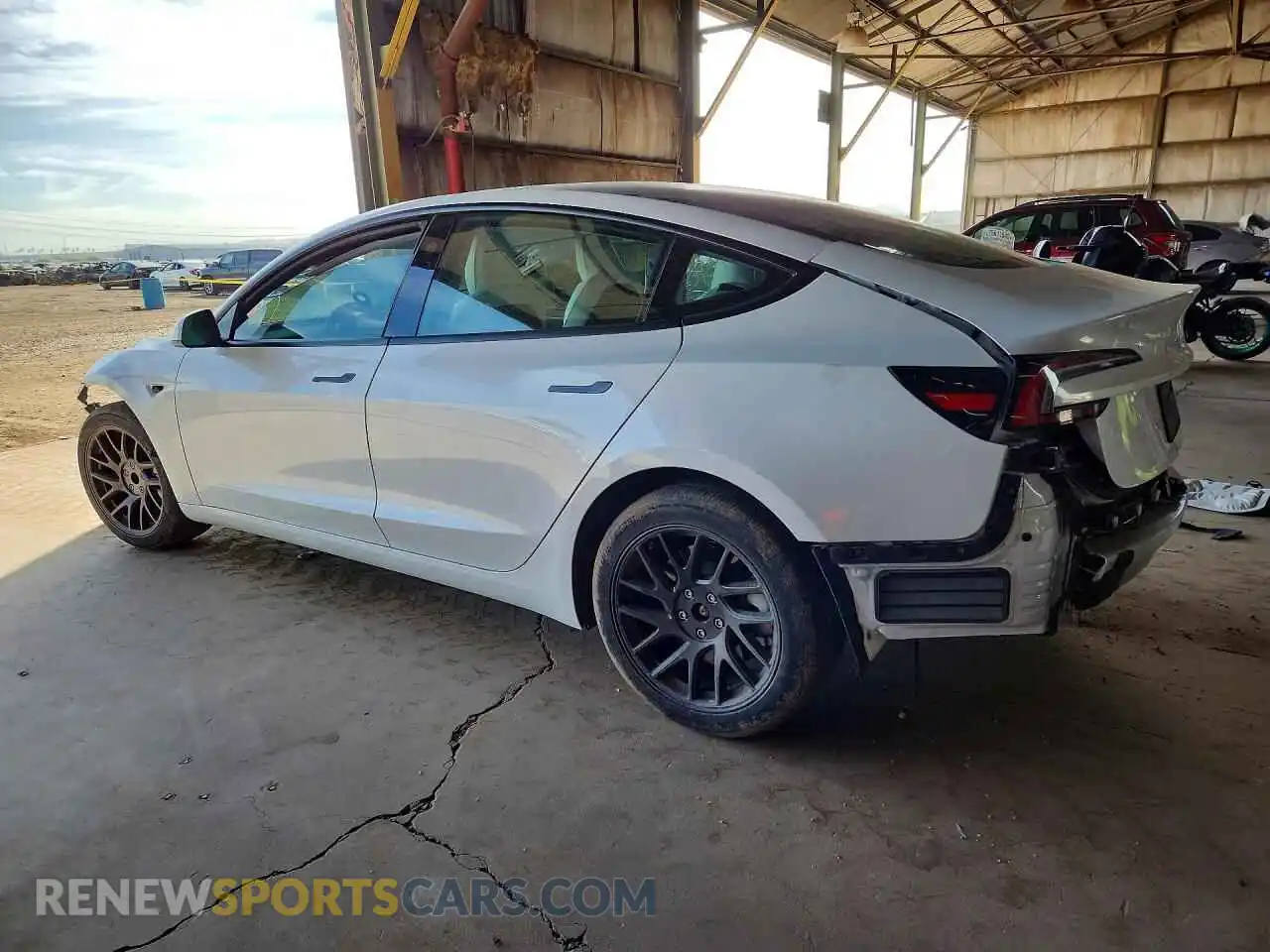 2 Photograph of a damaged car 5YJ3E1EA7RF745221 TESLA MODEL 3 2024