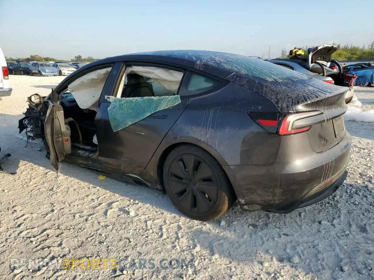 2 Photograph of a damaged car 5YJ3E1EA7RF757613 TESLA MODEL 3 2024