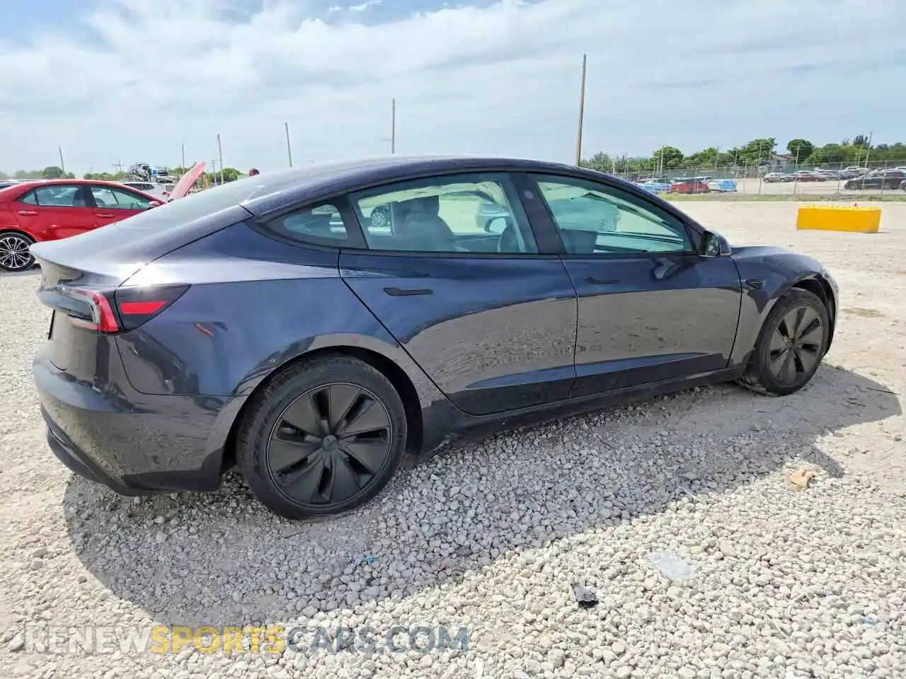 3 Photograph of a damaged car 5YJ3E1EA7RF757787 TESLA MODEL 3 2024