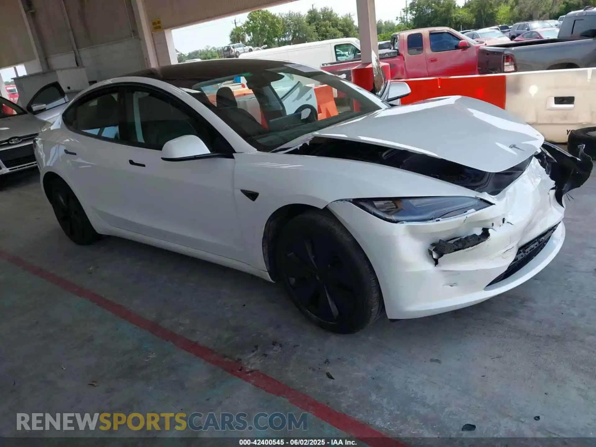 1 Photograph of a damaged car 5YJ3E1EA7RF760804 TESLA MODEL 3 2024