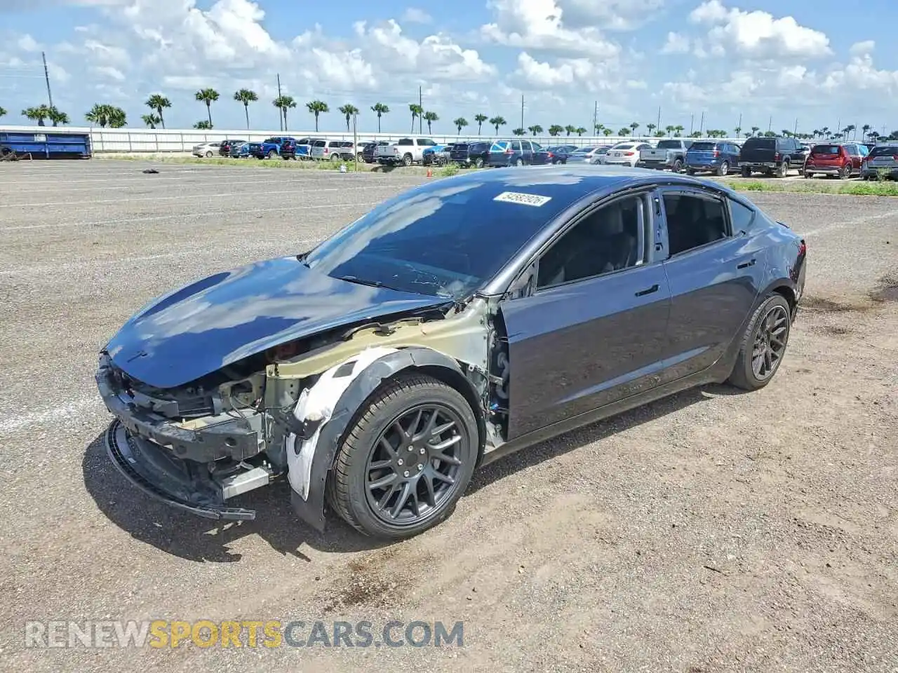 1 Photograph of a damaged car 5YJ3E1EA7RF765601 TESLA MODEL 3 2024