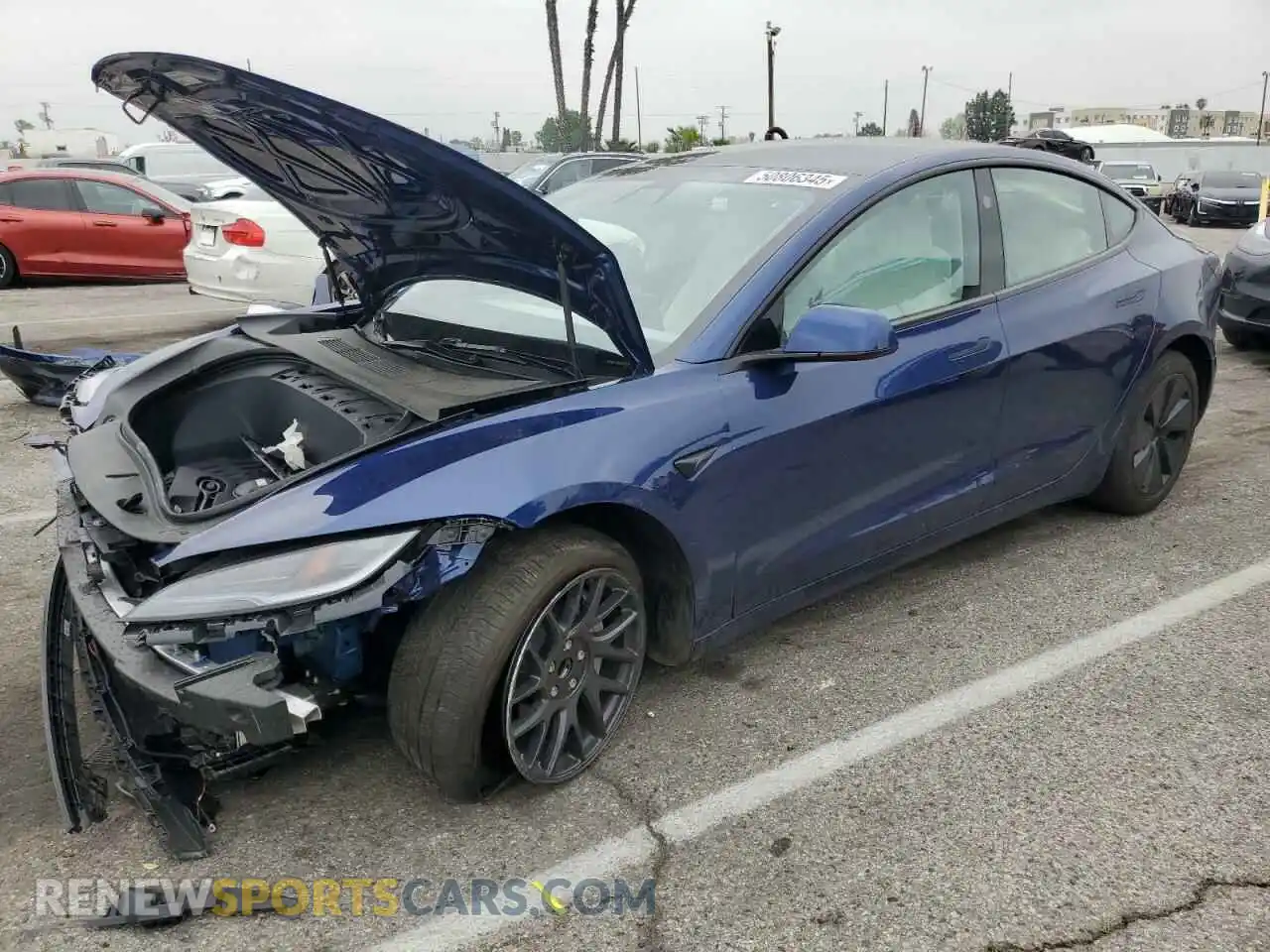 1 Photograph of a damaged car 5YJ3E1EA7RF771270 TESLA MODEL 3 2024