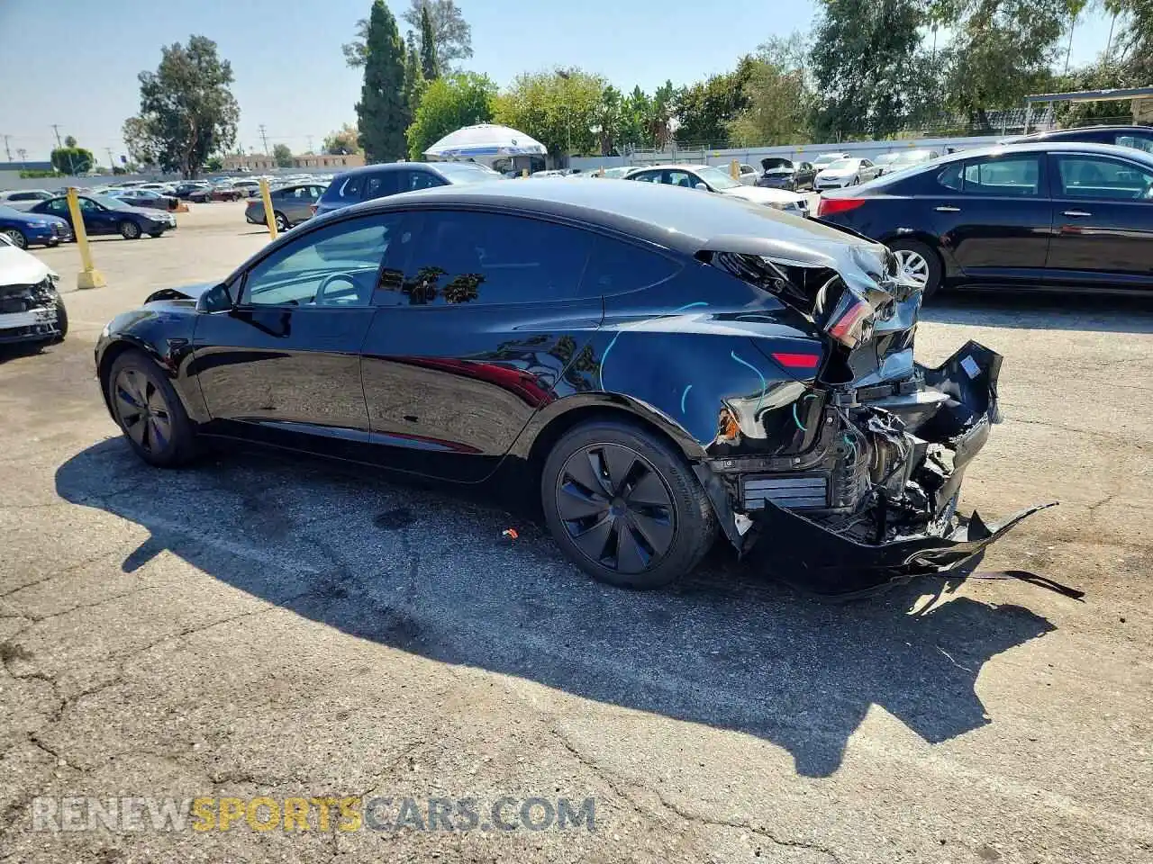 2 Photograph of a damaged car 5YJ3E1EA7RF784990 TESLA MODEL 3 2024