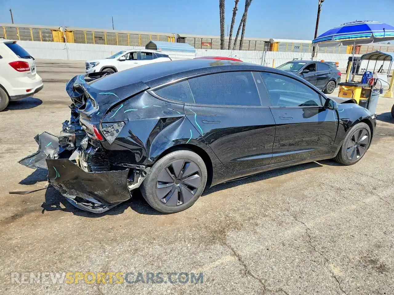 3 Photograph of a damaged car 5YJ3E1EA7RF784990 TESLA MODEL 3 2024