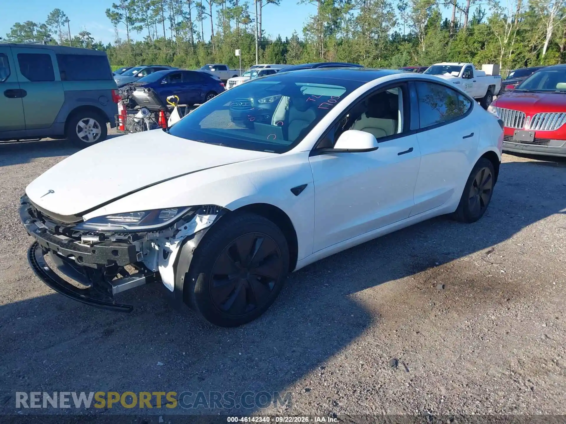 2 fotografías del automóvil dañado 5YJ3E1EA7RF836859 TESLA MODEL 3 2024