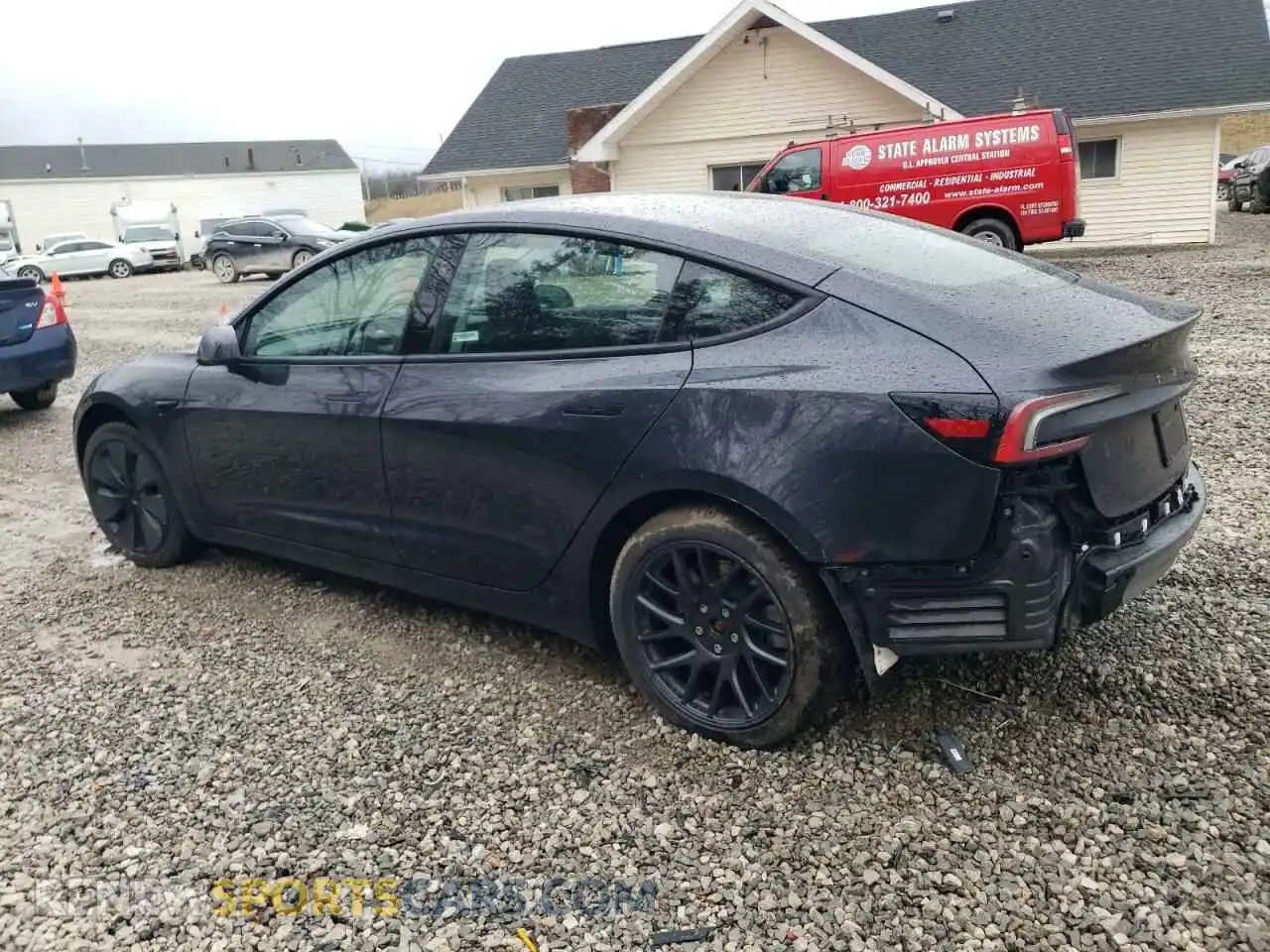 2 Photograph of a damaged car 5YJ3E1EA7RF858716 TESLA MODEL 3 2024
