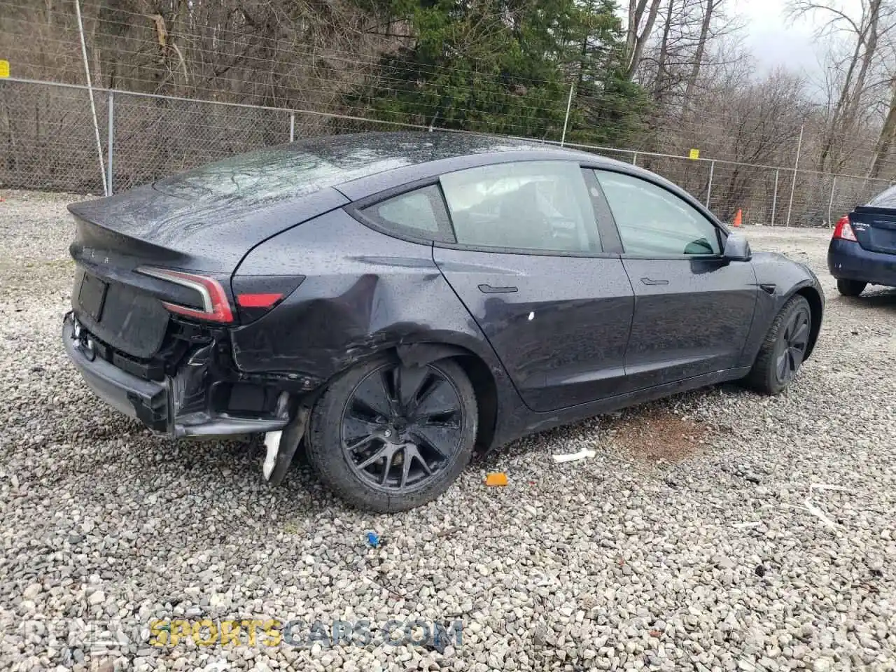 3 Photograph of a damaged car 5YJ3E1EA7RF858716 TESLA MODEL 3 2024