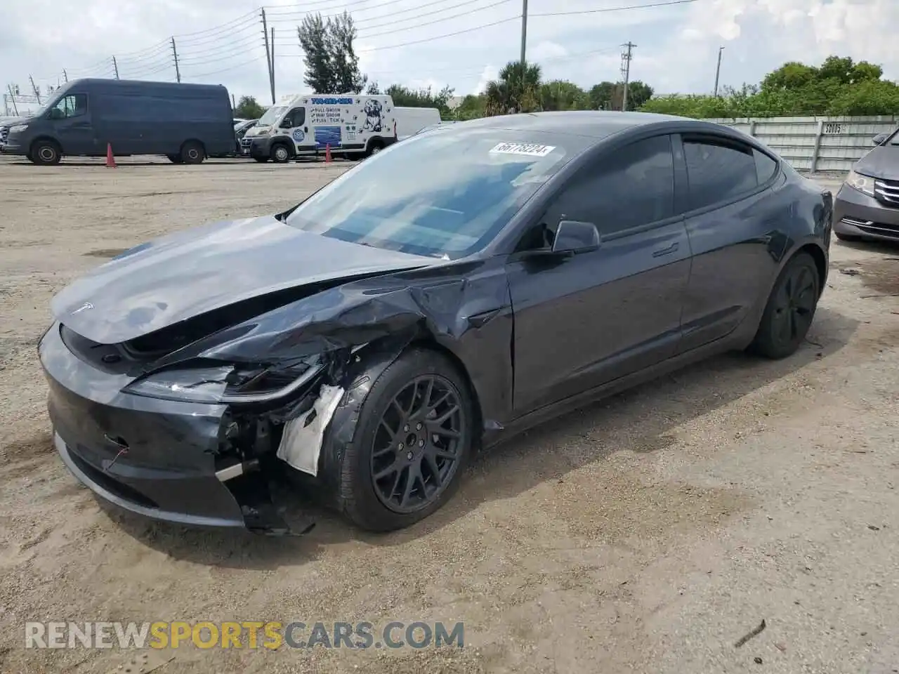 1 Photograph of a damaged car 5YJ3E1EA8RF746541 TESLA MODEL 3 2024