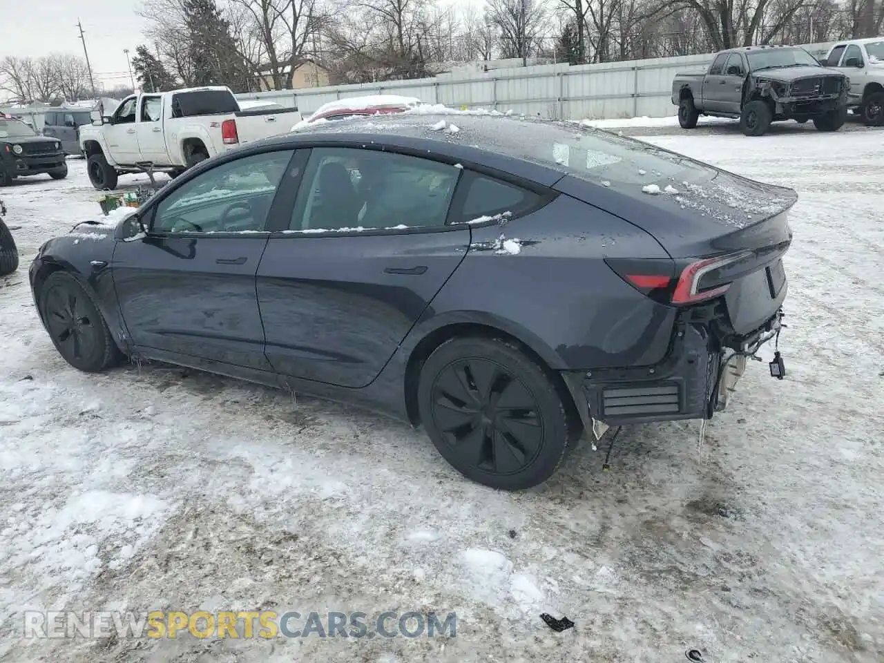 2 Photograph of a damaged car 5YJ3E1EA8RF747771 TESLA MODEL 3 2024