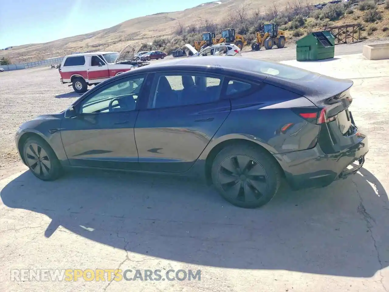 2 Photograph of a damaged car 5YJ3E1EA8RF822842 TESLA MODEL 3 2024
